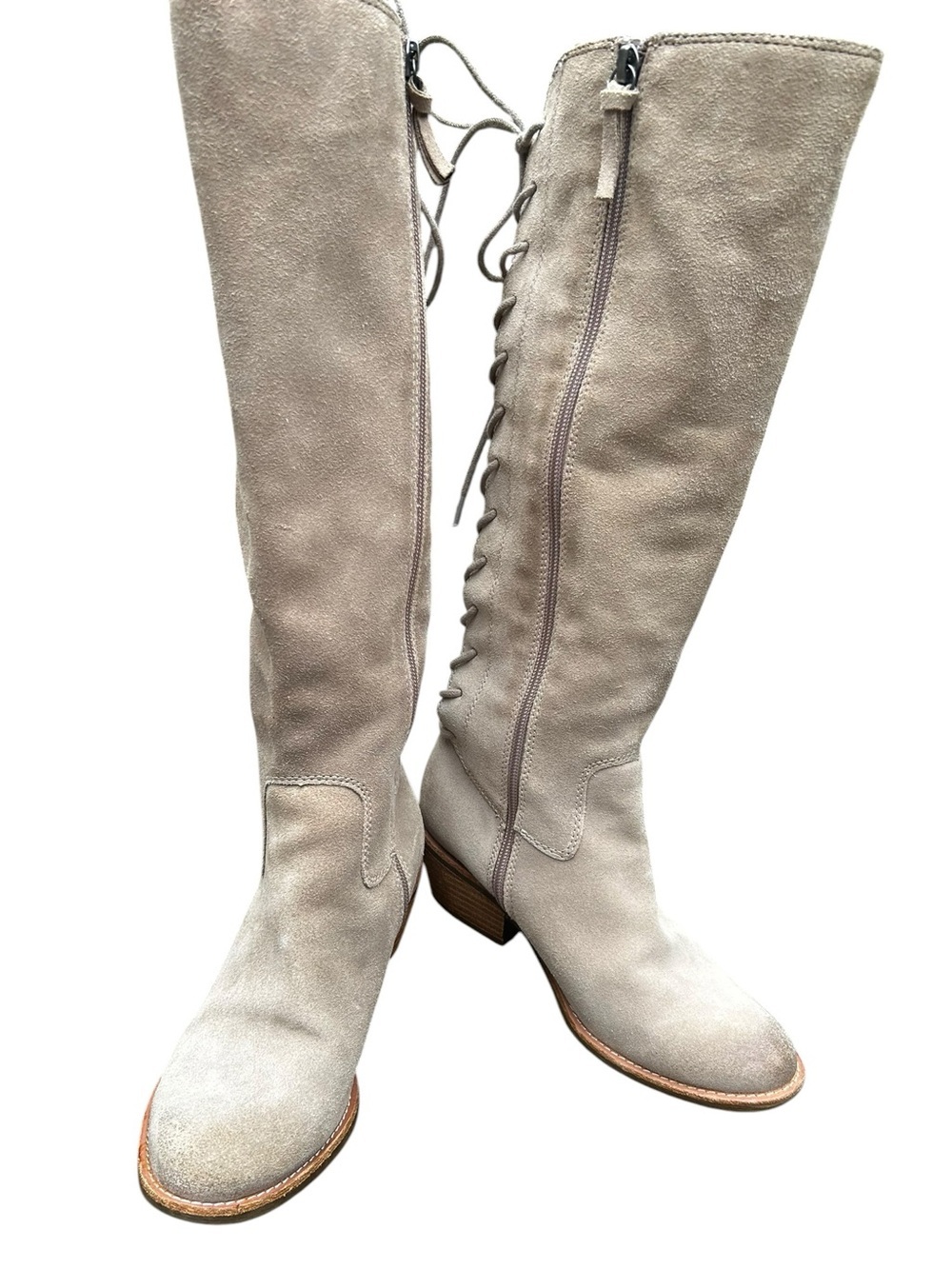 Sofft Sharnell Suede Lace-Up Boots 6 Western Cowgirl Bohemian Fall